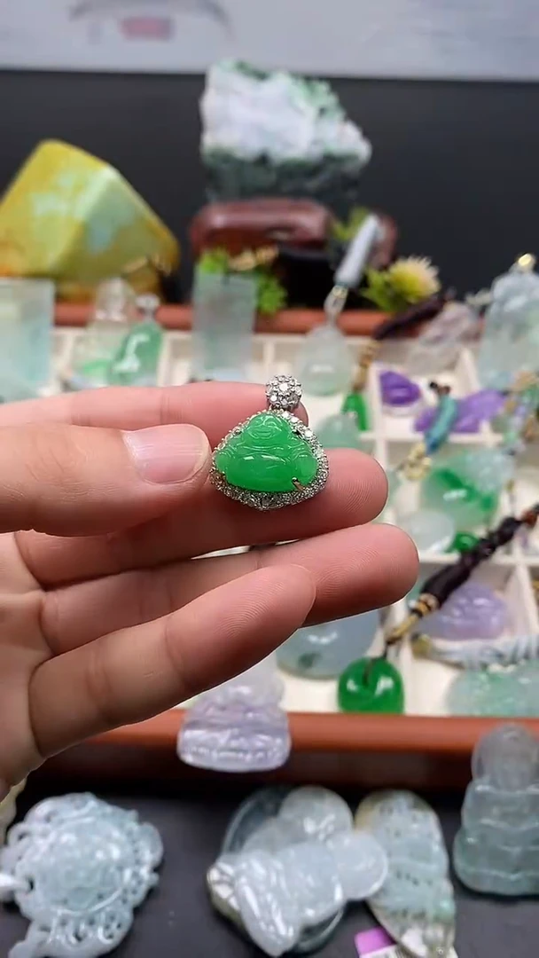 颈饰未镶嵌翡翠珍品臻品（所见即所得）7