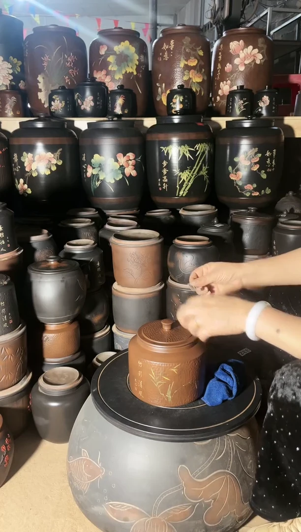 【闪购商品】壶瑕疵茶叶罐 德中古铜色 972