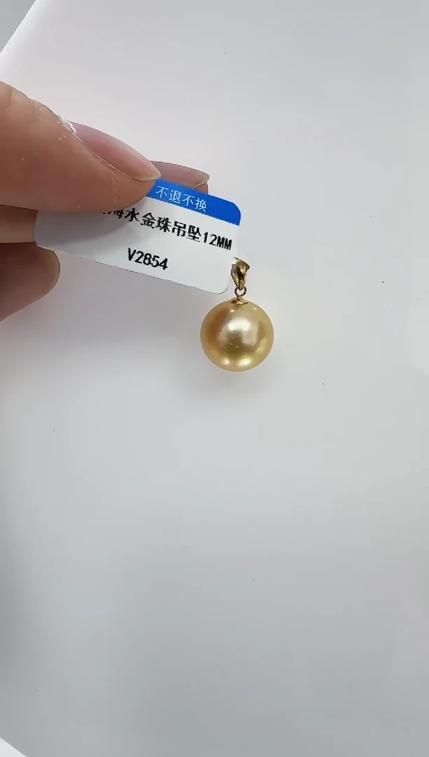 【闪购商品】海水珍珠DA18K金镶嵌吊坠 v2854