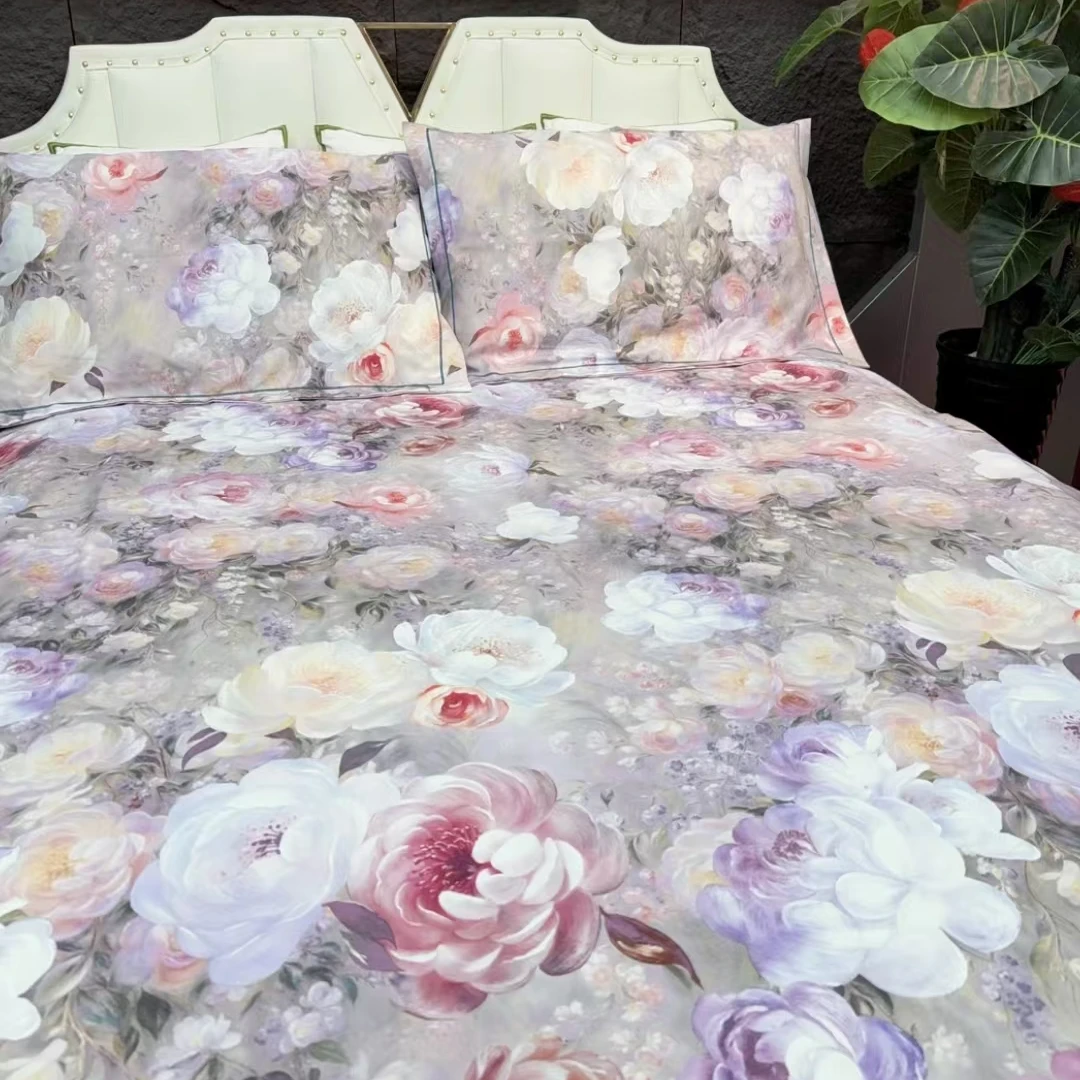 苏秘-【锦瑟流年】精品奢华乐优棉数码喷绘四件套