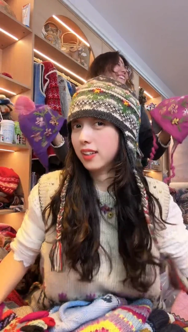 纯棉美利奴灰色系仙人掌护耳帽