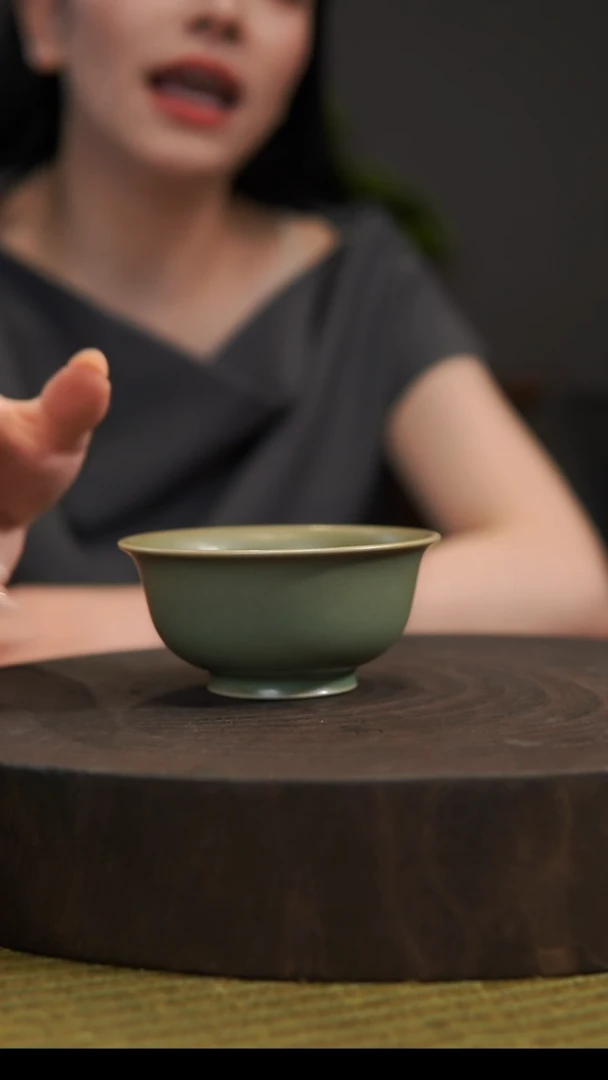 杯子压手杯 汝州原产地  原矿老釉