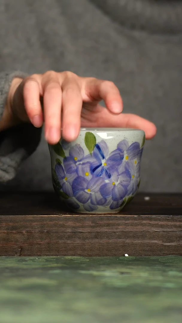 【闪购商品】杯青诗手工手绘瓷器