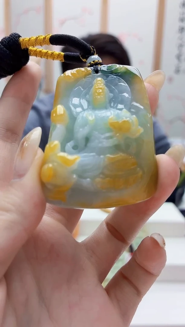 未镶嵌定制翡翠5060jw-毛货挂件65