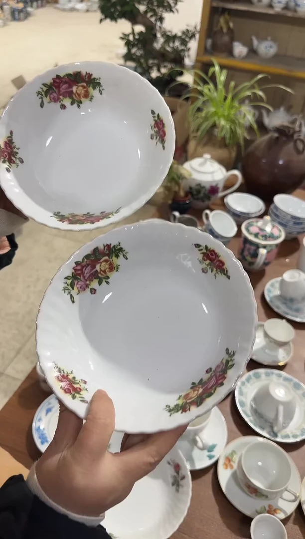 【闪购商品】摆件碗盘杯17.5厘米有瑕介意勿拍