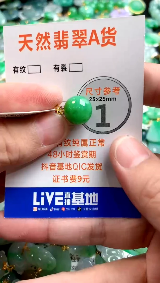 颈饰18K金镶嵌翡翠0181145807