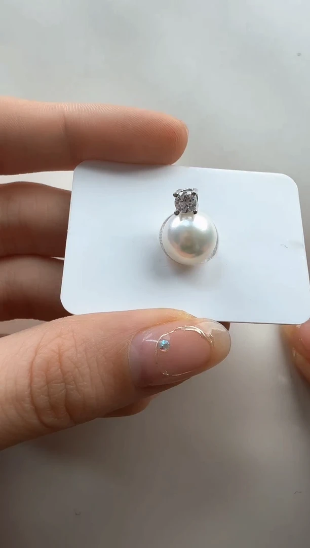 【闪购商品】淡水珍珠吊坠(赠链)银S925镶嵌淡水爱迪生王妃款吊坠