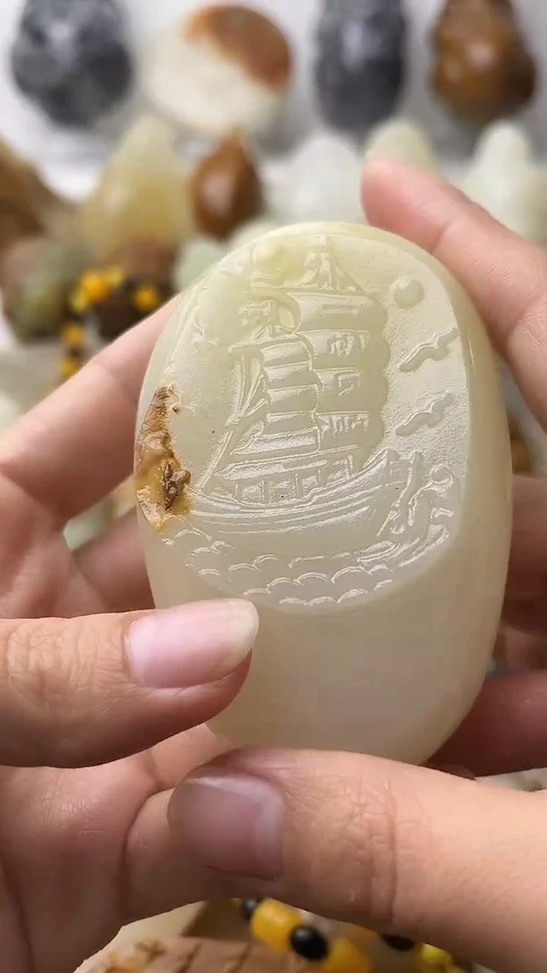 石材古青石棉纹正常不退换一帆风顺微瑕