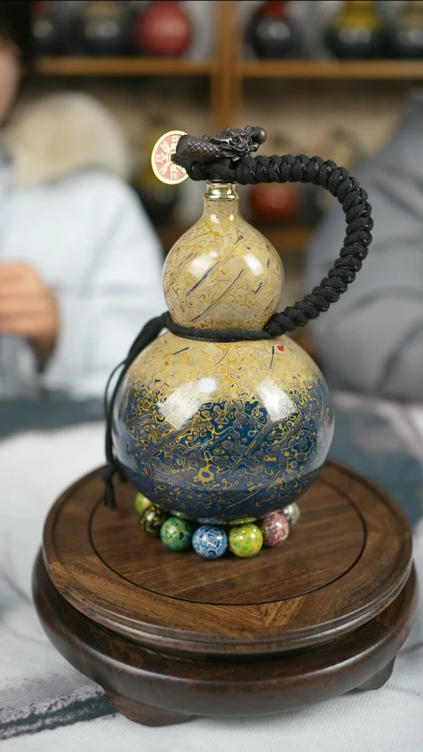 【闪购商品】067精品大漆酒葫芦送网兜漏斗