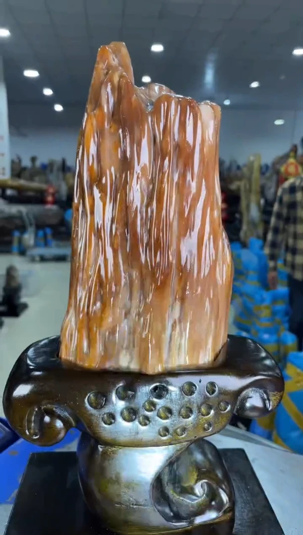 【闪购商品】硅化玉摆件未镶嵌86