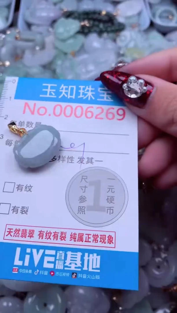 吊坠(不含链)未镶嵌翡翠6269