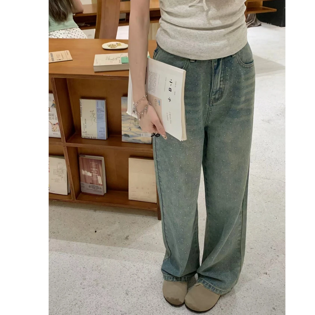 【OYANXI！清清！】星光少女夏季显瘦法式百搭水洗牛仔裤XX-韩237304