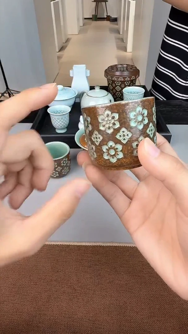 青瓷手工茶器包邮不带礼盒