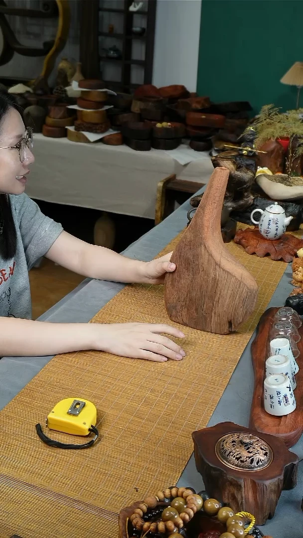 老挝花梨木随形花器