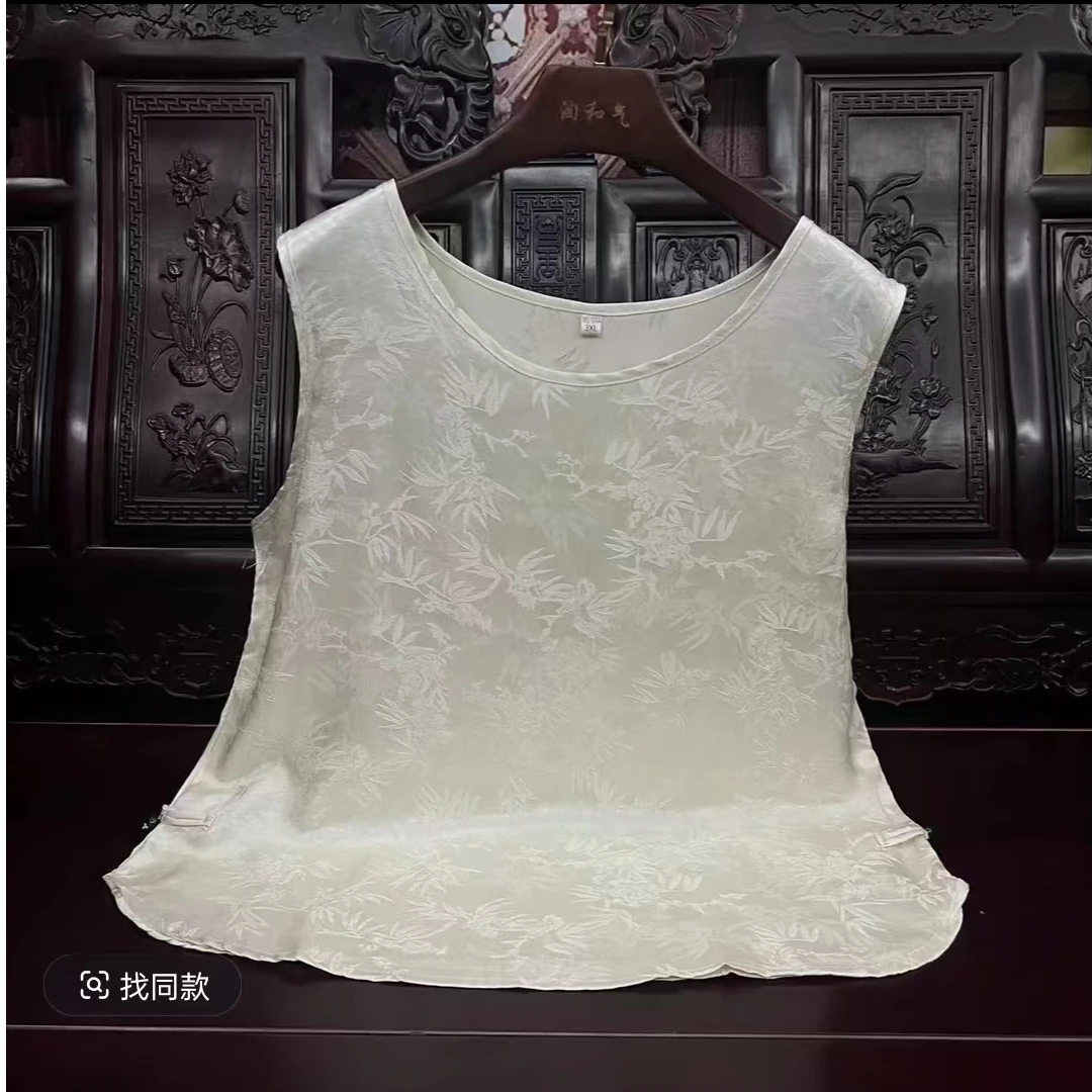 【高奢背心】  新中式国风提花背心女士外穿宽松显瘦气质减龄212