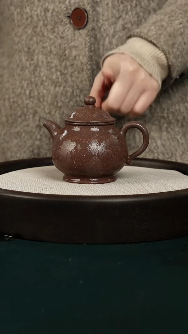 【闪购商品】紫砂茶壶紫降坡泥潘壶