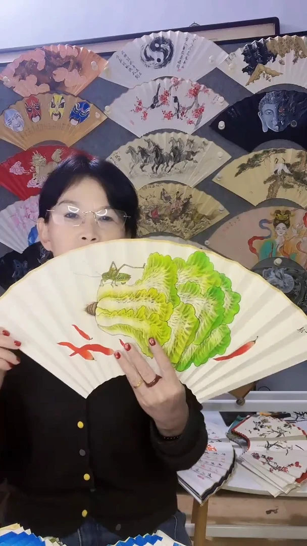 扇子九五寸十八方玉竹折扇