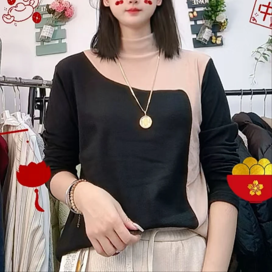 芭波象加厚打底上衣休闲时尚百搭-DC021