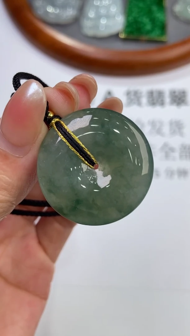 翡翠挂件未镶嵌2223588/平安扣/多样性发一件