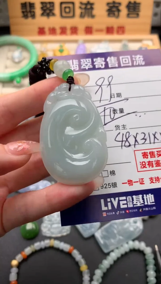 翡翠未镶嵌颈饰10133883