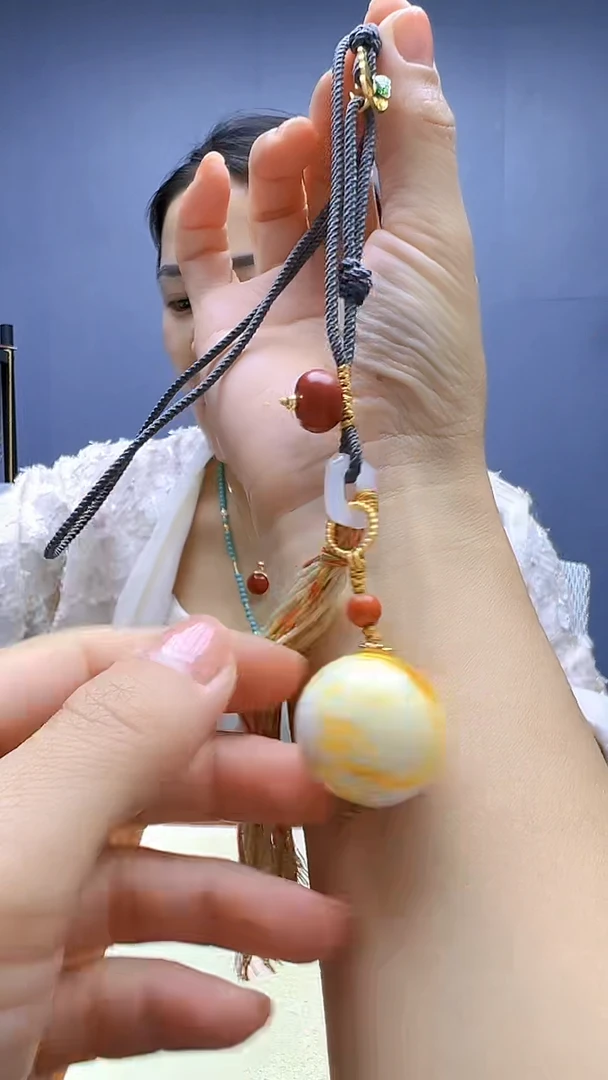 蜜蜡颈饰14K金镶嵌丹丹diy颈饰