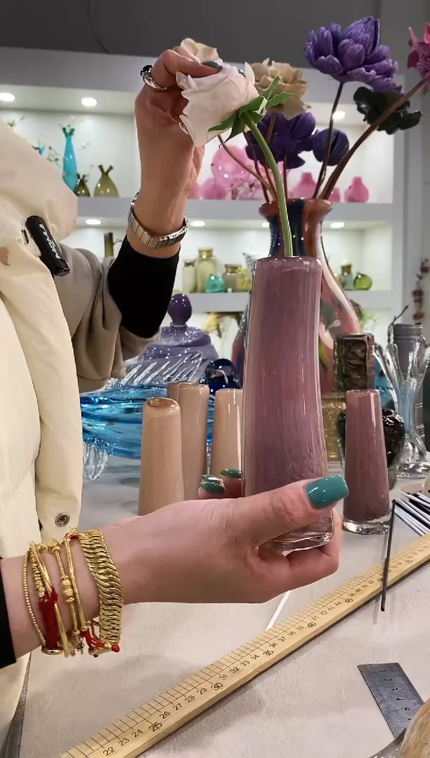 E****?慕忆家手作琉璃花瓶紫