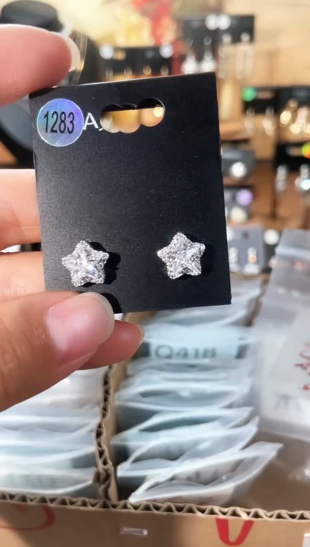 合金925银锆石豆1283