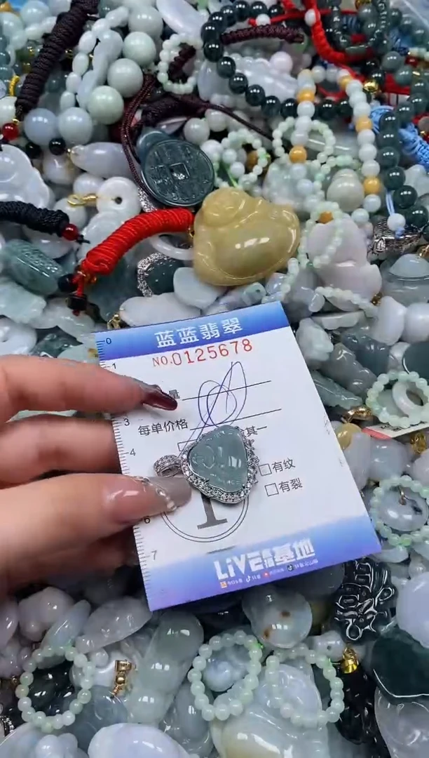 【闪购商品】翡翠颈饰未镶嵌闪购0125678多样性发其一