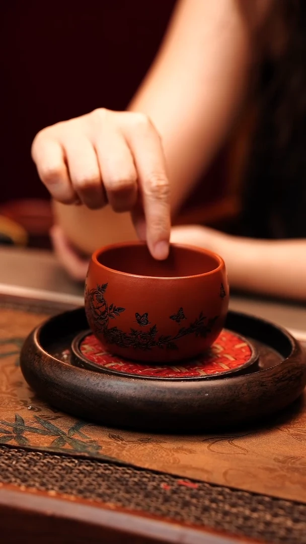 茶杯紫砂宜兴原矿紫砂 全手工制作