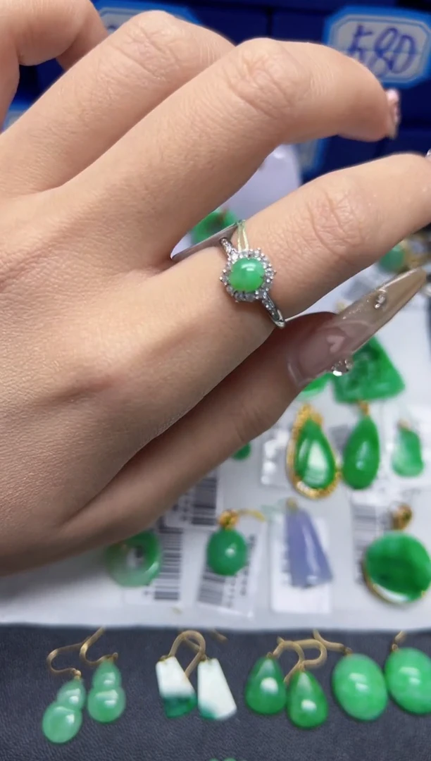 【闪购商品】翡翠戒指未镶嵌Y缅料A货/支持复检/一件