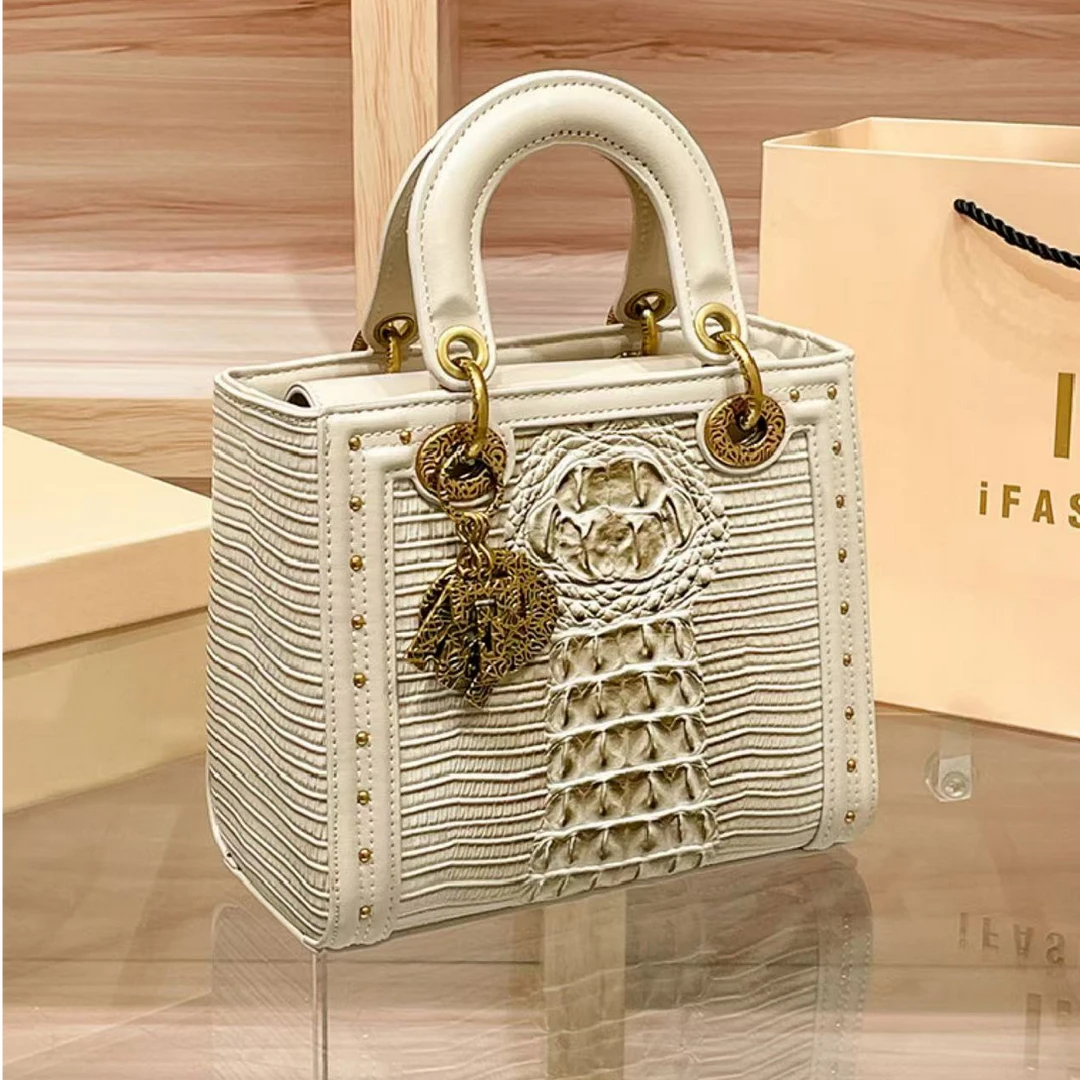 时尚百搭手提包女单肩斜挎包复古菱格小方包A059