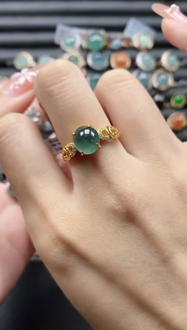 【闪购商品】翡翠戒指银S925镶嵌1111