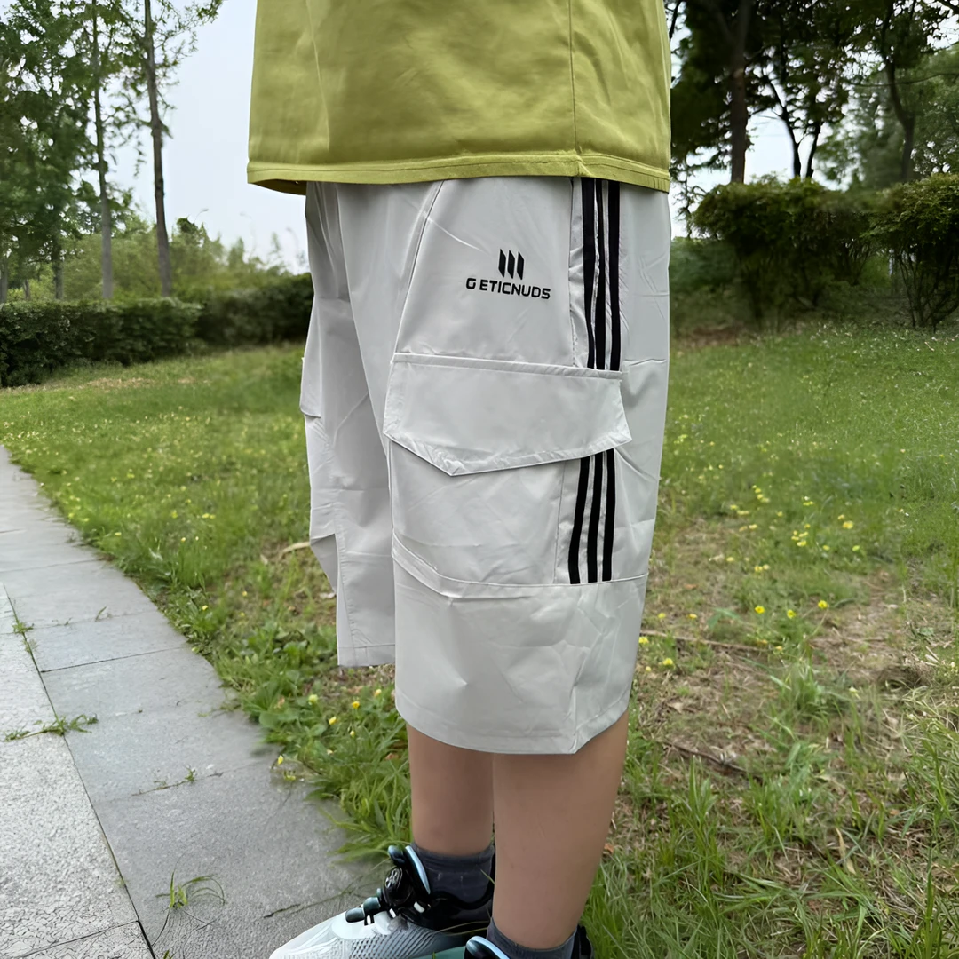 童装夏季中大童青少年运动短裤休闲速干工装五分中裤50