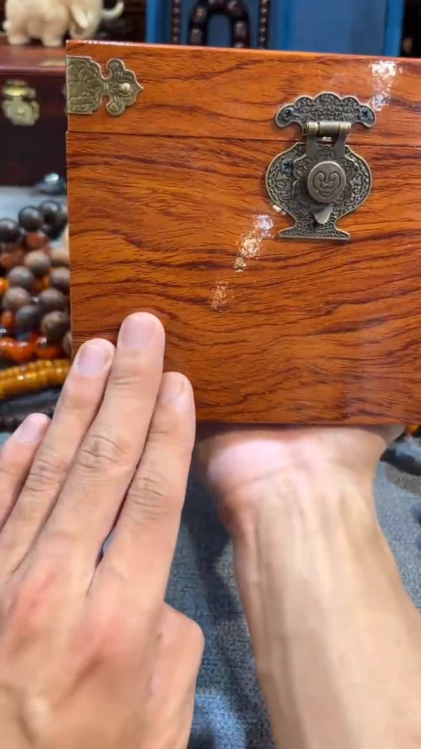 木cx金星沉108腕珠带大侧翻盒