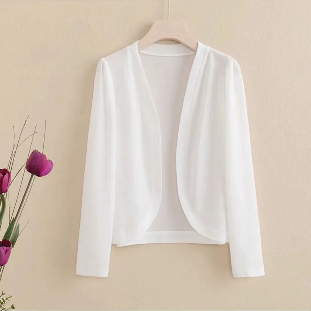 夏季长袖女毛针织衫时尚冰丝开衫防晒服空调衫度假风百搭薄款