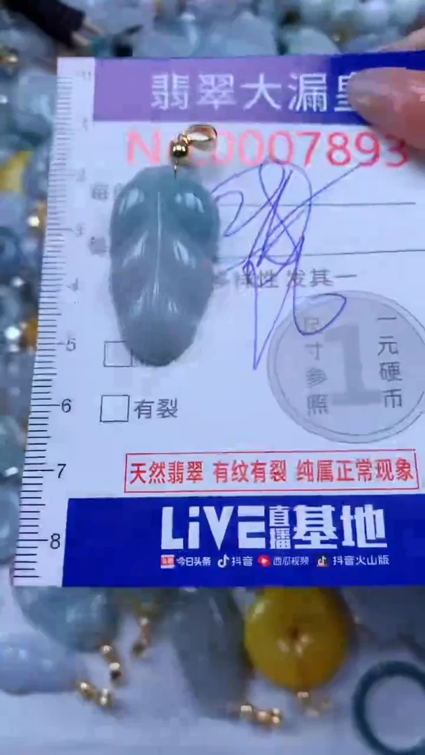 翡翠未镶嵌吊坠(不含链)7893