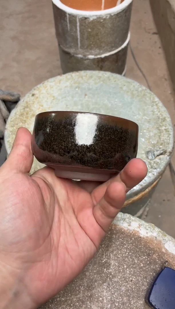 茶盏真柴烧建盏换点柴火