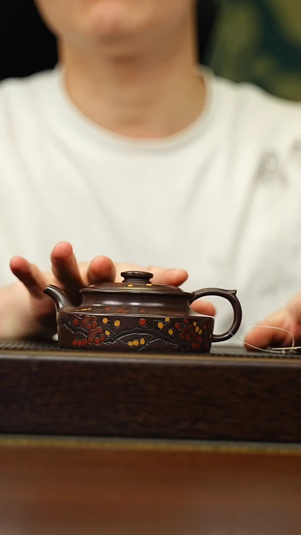 茶壶紫砂宜兴原矿 手工 紫砂壶容量150CC