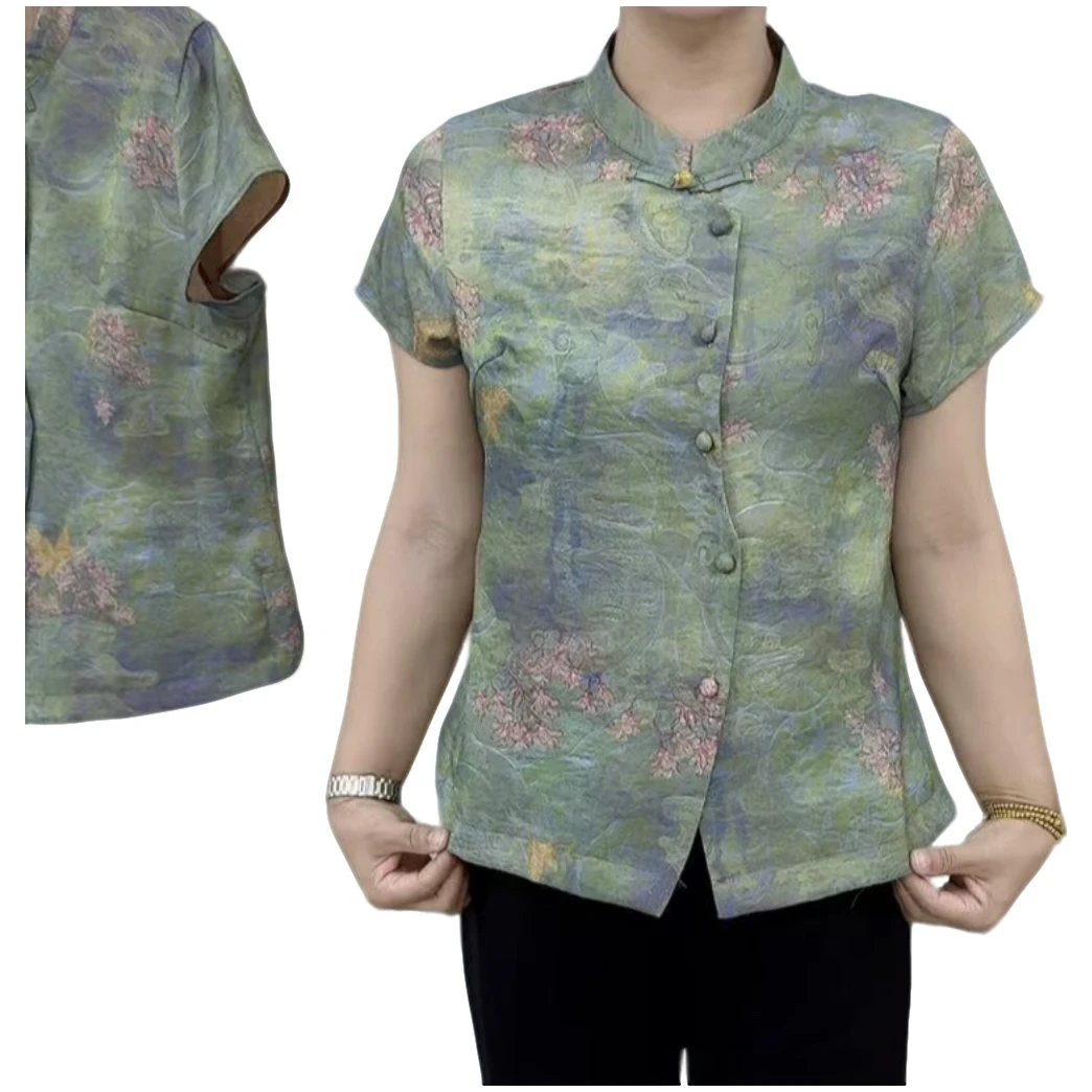 时尚夏季新中式立领清薄开衫