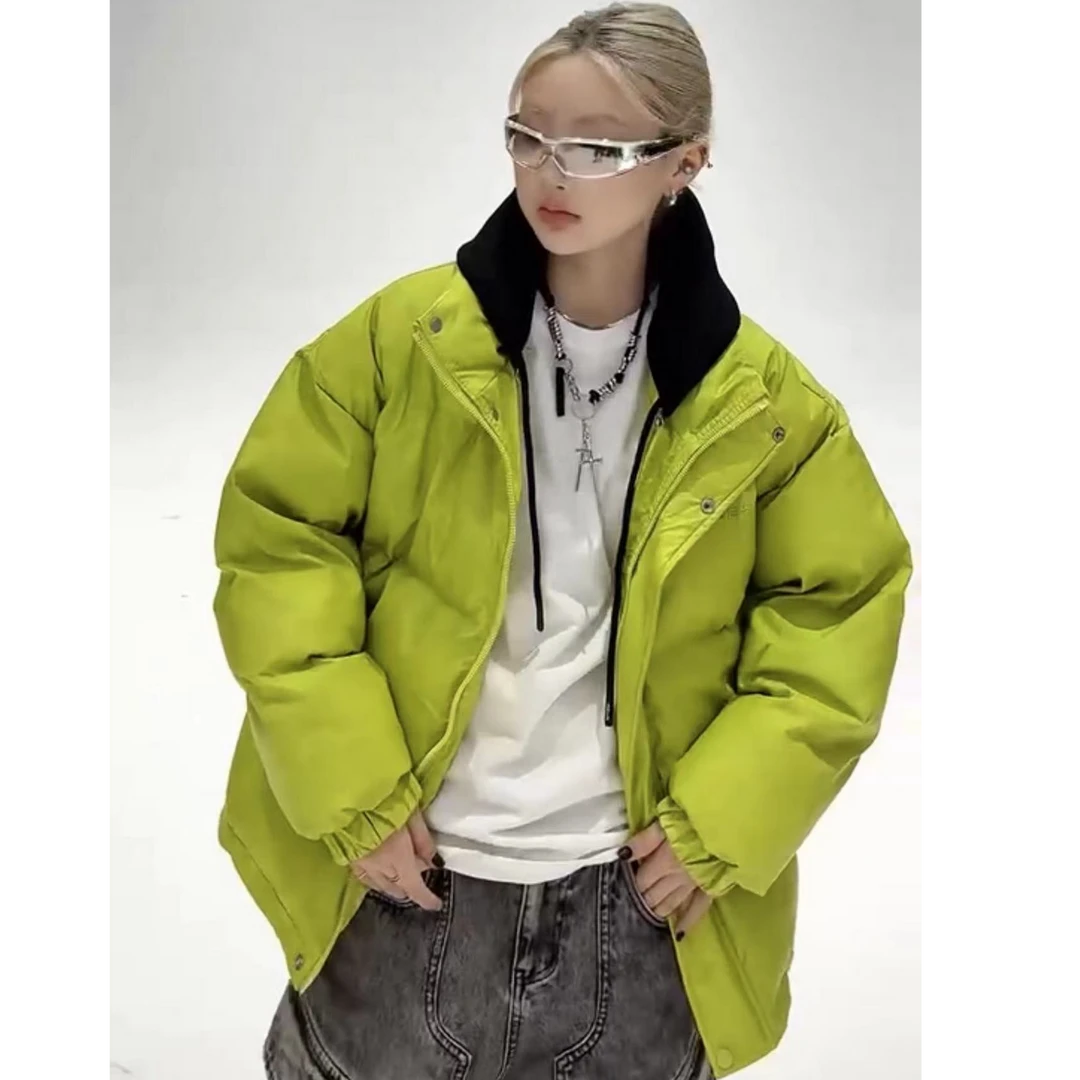 【辉哥】99807-潮牌短款时尚韩版加厚保暖防寒服连帽休闲非标外套