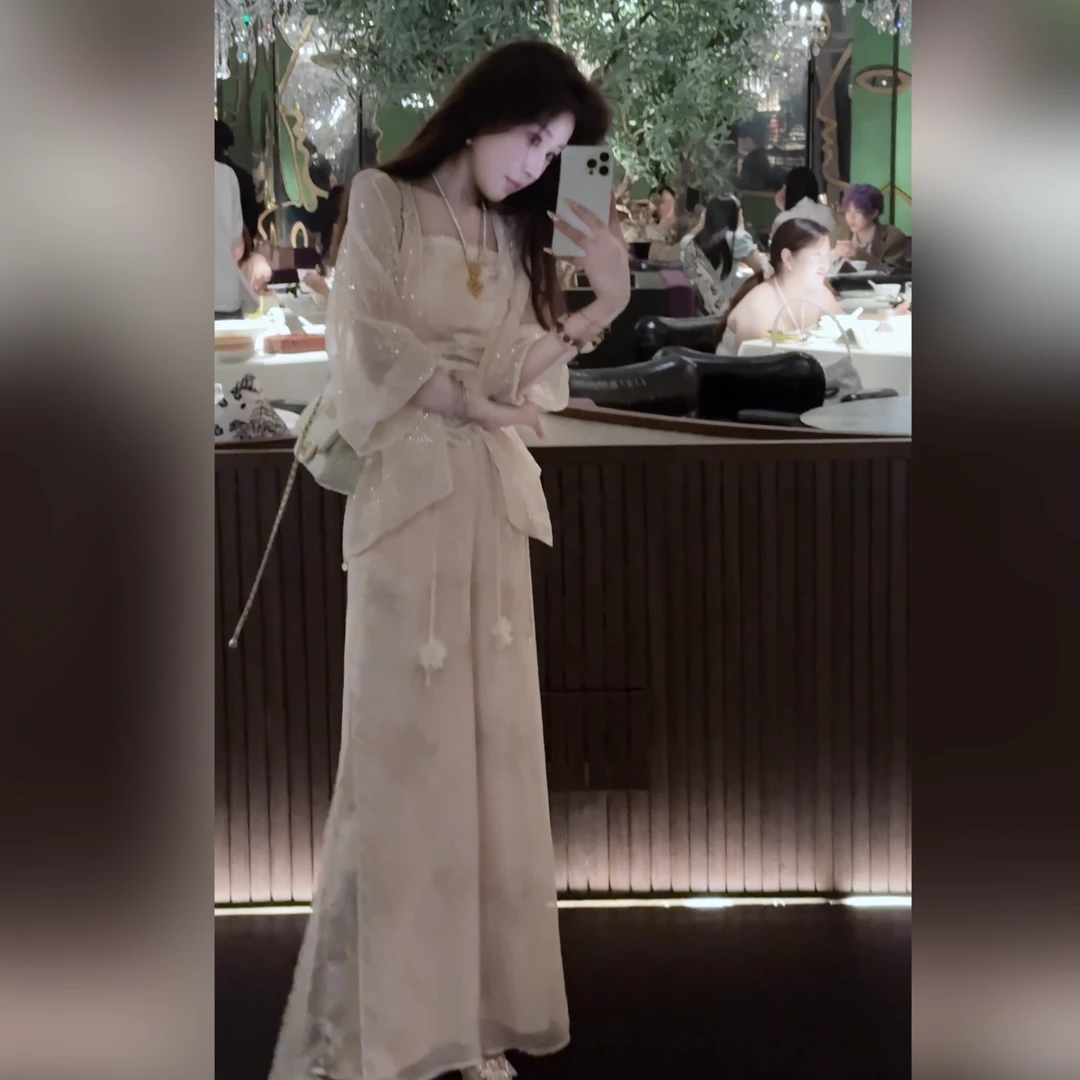 【婷婷】《梦华录》国风吊带阔腿裤套装 TTH2SX531【Q】