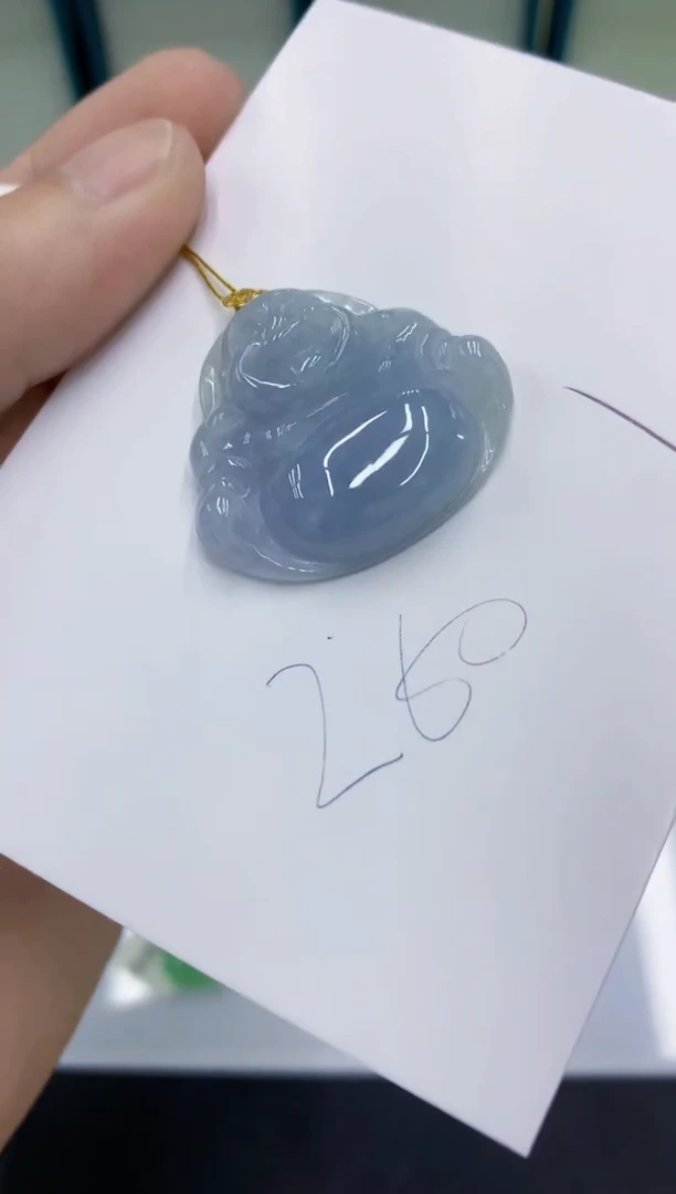 颈饰18K金镶嵌翡翠翡翠