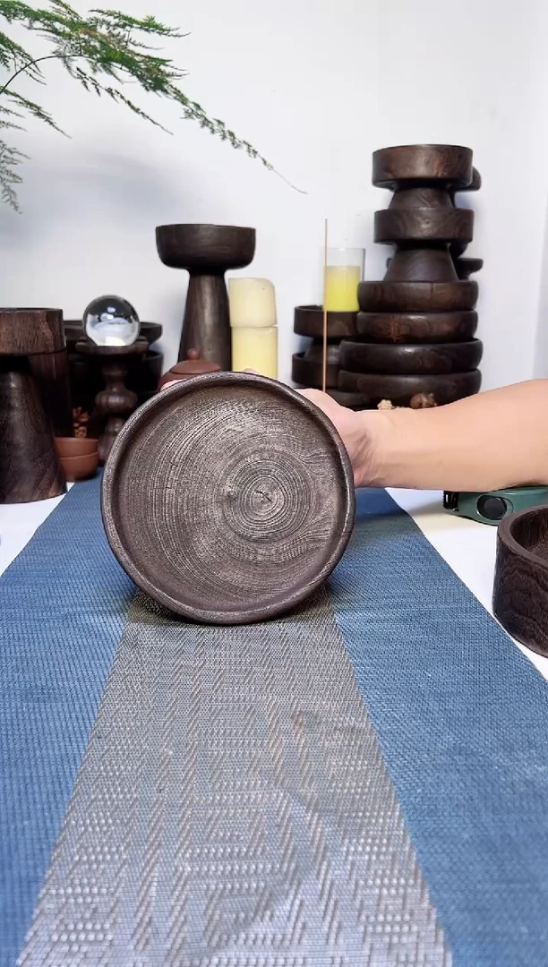 香樟木侘寂风碳化木器