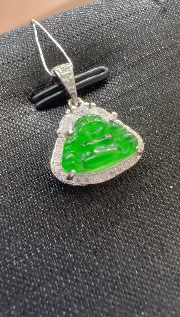 【闪购商品】翡翠吊坠(不含链)银S925镶嵌