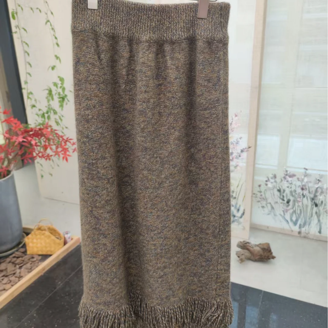 2025新款休闲气质针织半身裙H11146