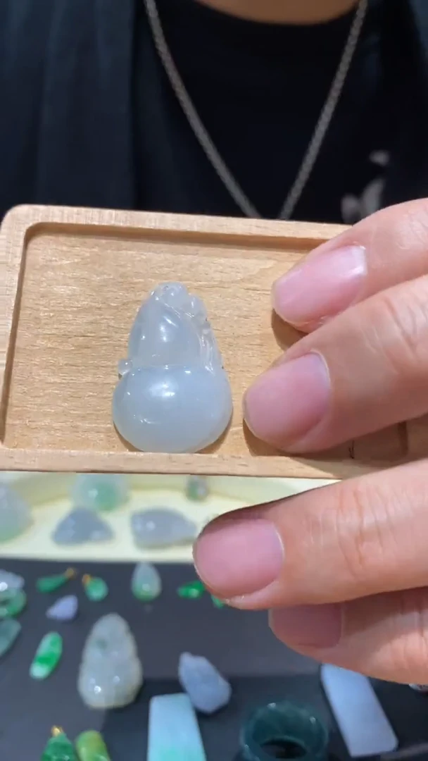 吊坠(不含链)未镶嵌翡翠29x18.5x5mm葫芦