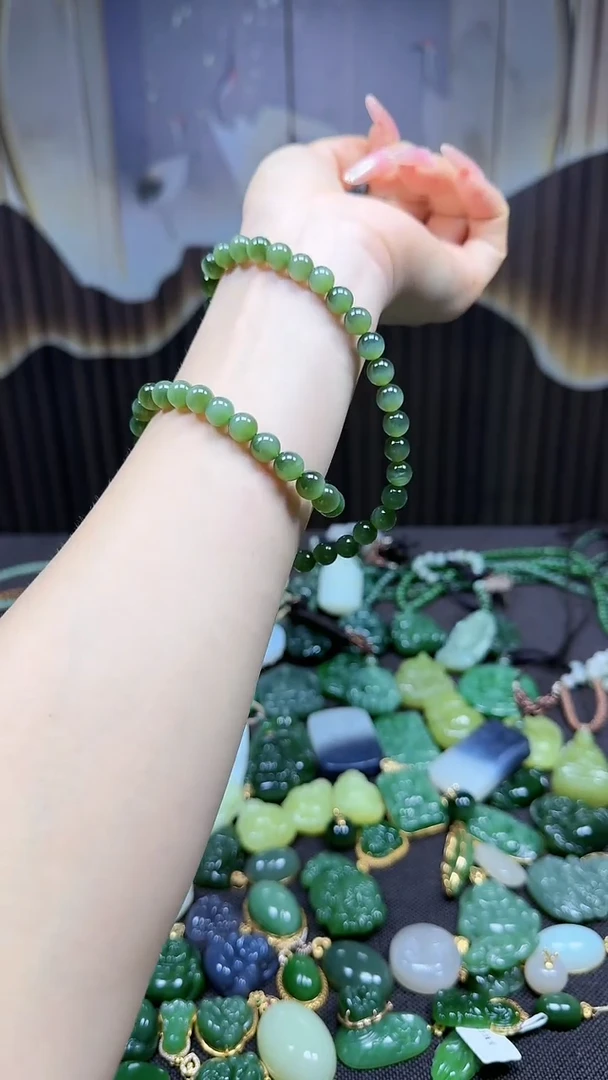 和田玉未镶嵌挂件8