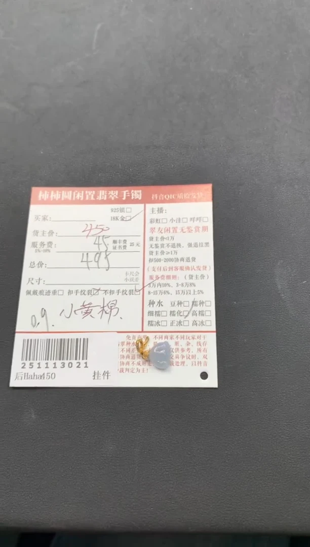 颈饰18K金镶嵌翡翠姐姐251113021