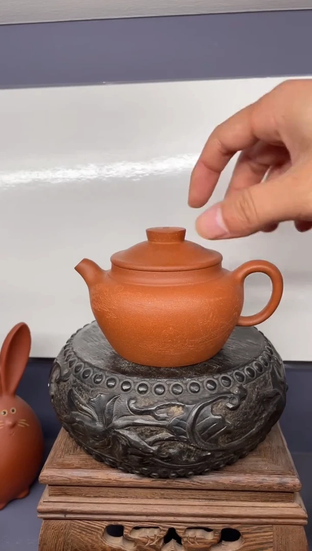 【闪购商品】紫砂茶壶五彩泥巨轮 刻绘