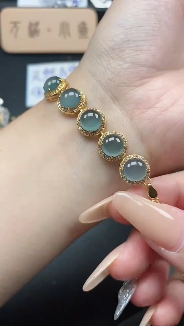 银S925镶嵌戒指翡翠51511